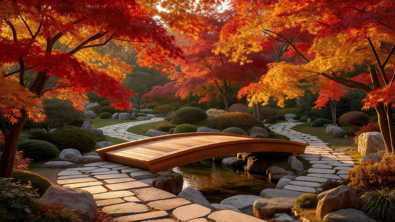 紅葉の庭